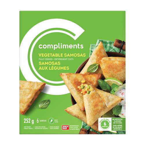 Compliments Frozen Vegatable Samosas 252 g