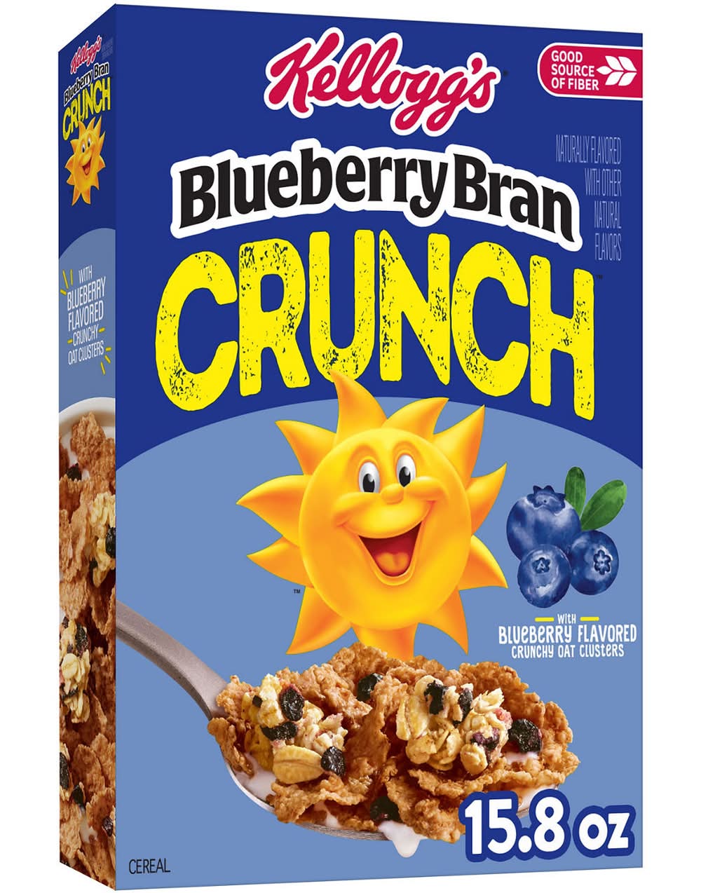 Kellogg's Bran Crunch Cereal, Blueberry (15.8 oz)