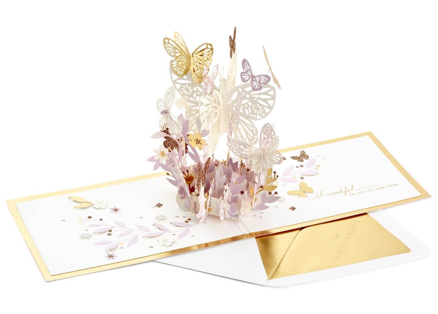 Hallmark 3D Pop-Up Thinking Of You Card (butterflies)