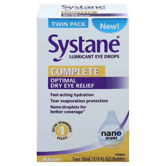 Systane Complete Lubricant Eye Drops (2 x 0.3 fl oz)