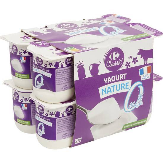 Carrefour Classic' - Yaourt nature (12)