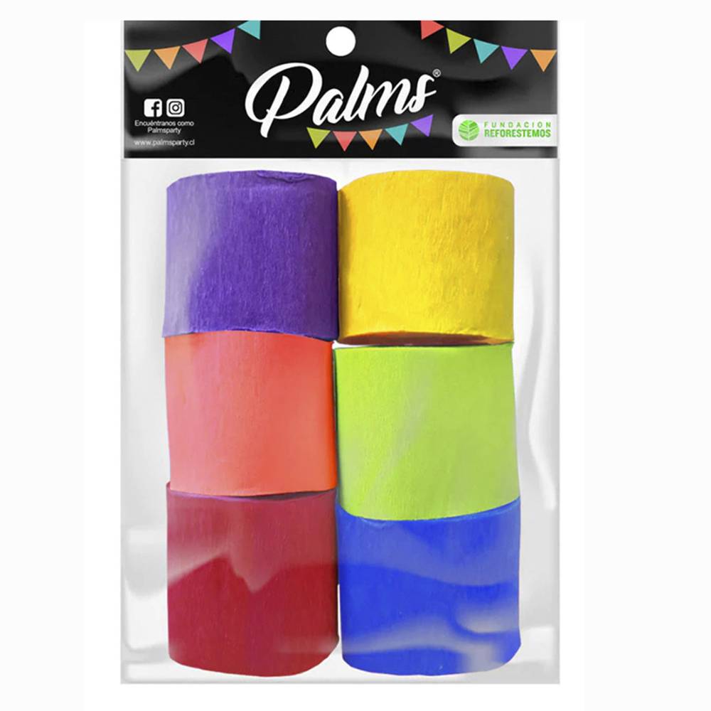 Palms set festones multicolor (bolsa 6 u)
