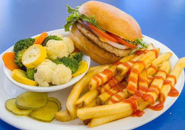 Order Turkey Burger with Cheese food online from Bob And Edith'S Diner store, Alexandria on bringmethat.com