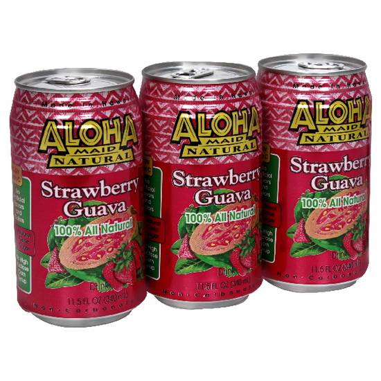 Aloha Maid Strawberry Guava Drink (11.5 fz)