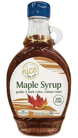 Nice! Premium 100% Pure Maple Syrup Grade A, Dark Amber