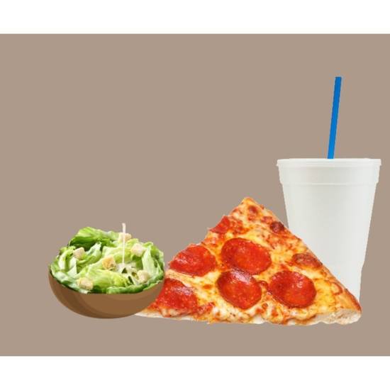 One Slice Pizza & Side Salad Combo