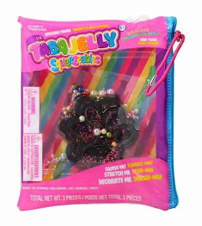 Taba Jelly™ Squeezeables Scented Jelly Squish Toy Black Paw