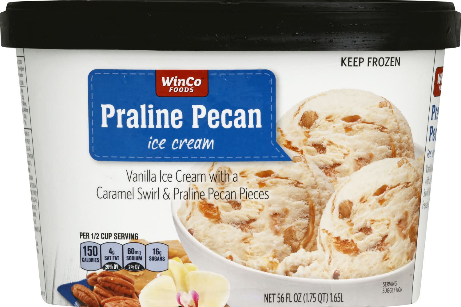 WinCo Foods Praline Pecan and Caramel Swirl Ice Cream Delivery