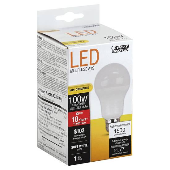 Feit Electric Led Multi-Use A19 Light Bulb (1 ct)