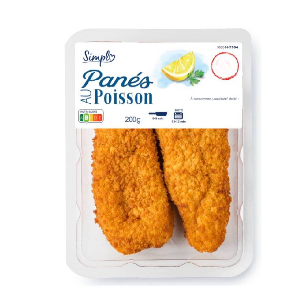 Simpl - Panés au poisson (200g)