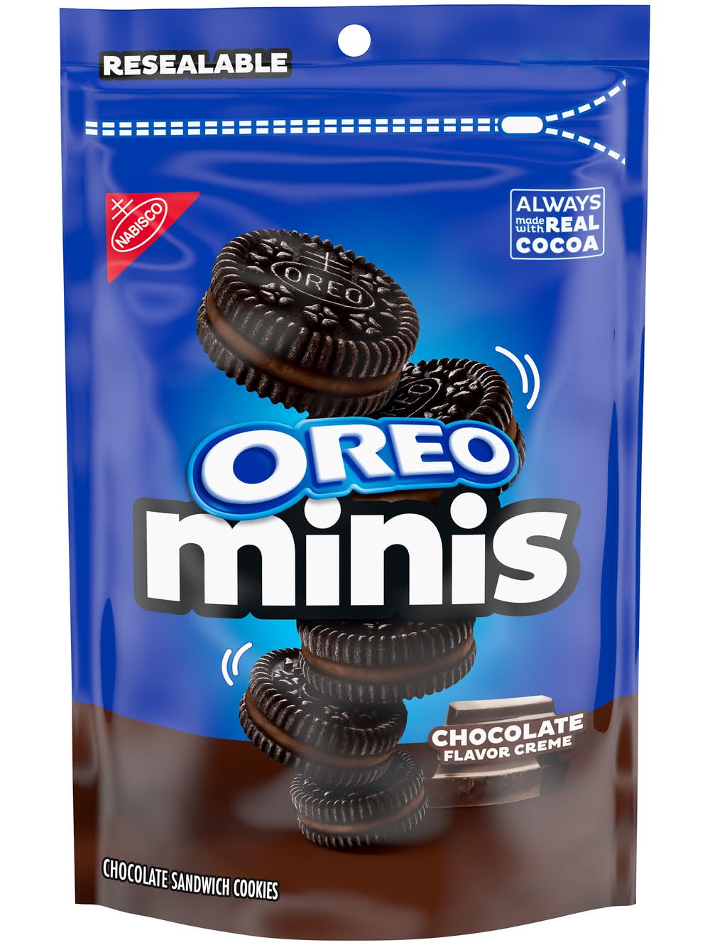 Oreo Minis Sandwich Cookies, Chocolate Creme (8 oz)