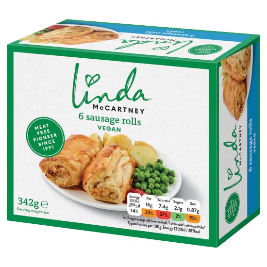 Linda McCartney's Vegetarian Sausage Rolls (6 pack)
