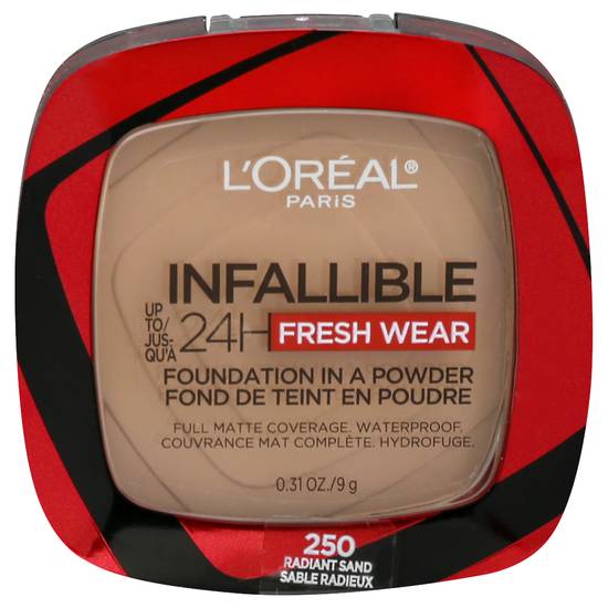 L'oréal Infallible 250 Radiant Sand Foundation in a Powder