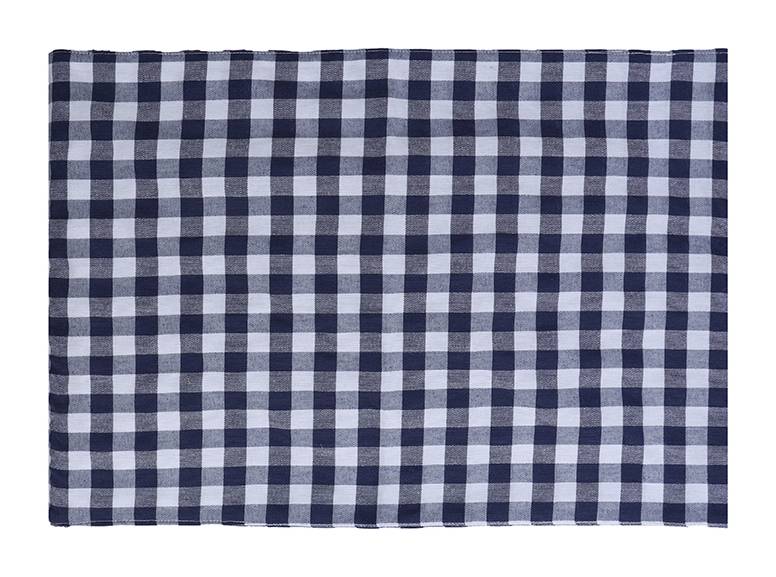 Miniso · Servilleta de cocina de cuadros, 48x33 cm, azul