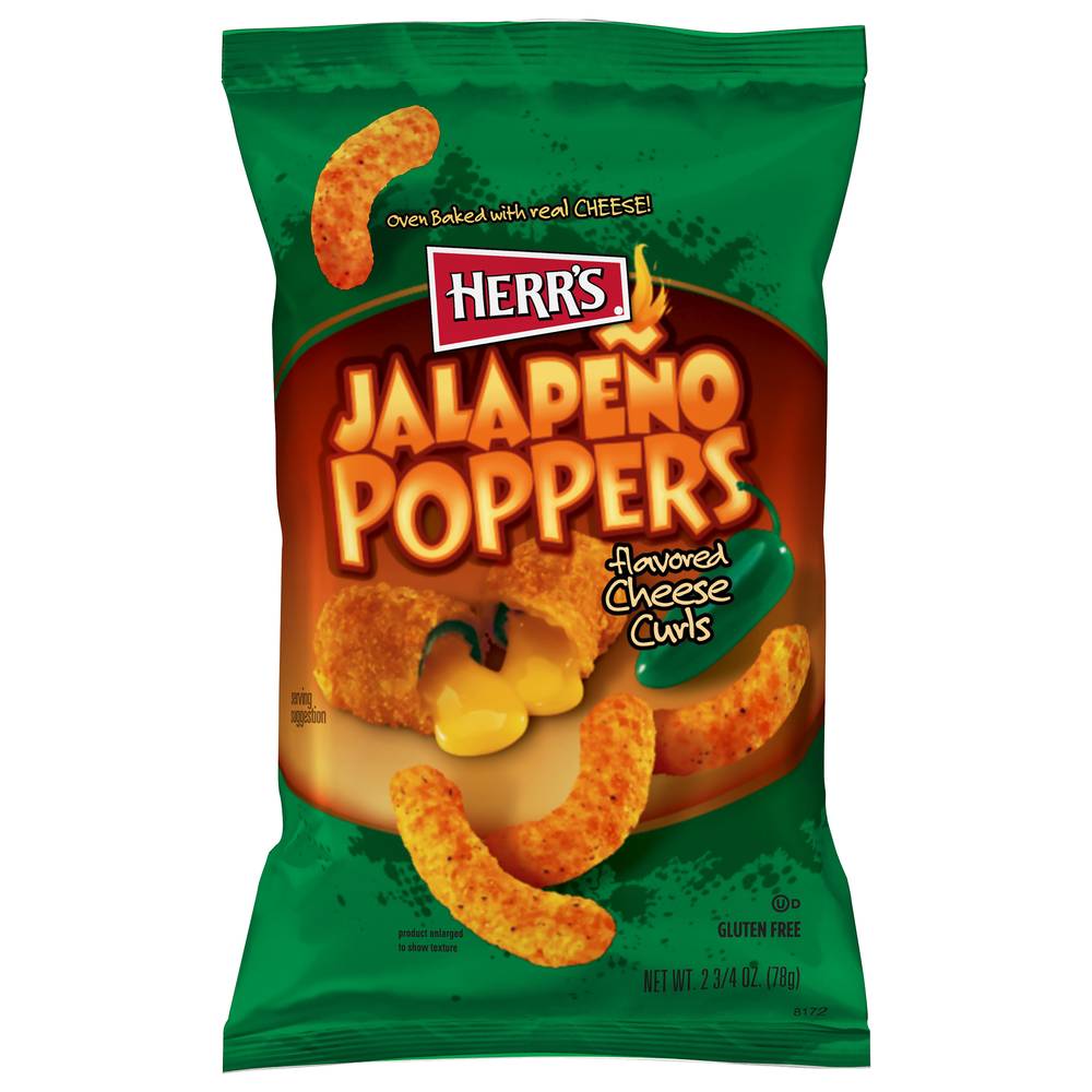 Herr's Jalapeno Poppers Cheese Curls (2.75 oz)