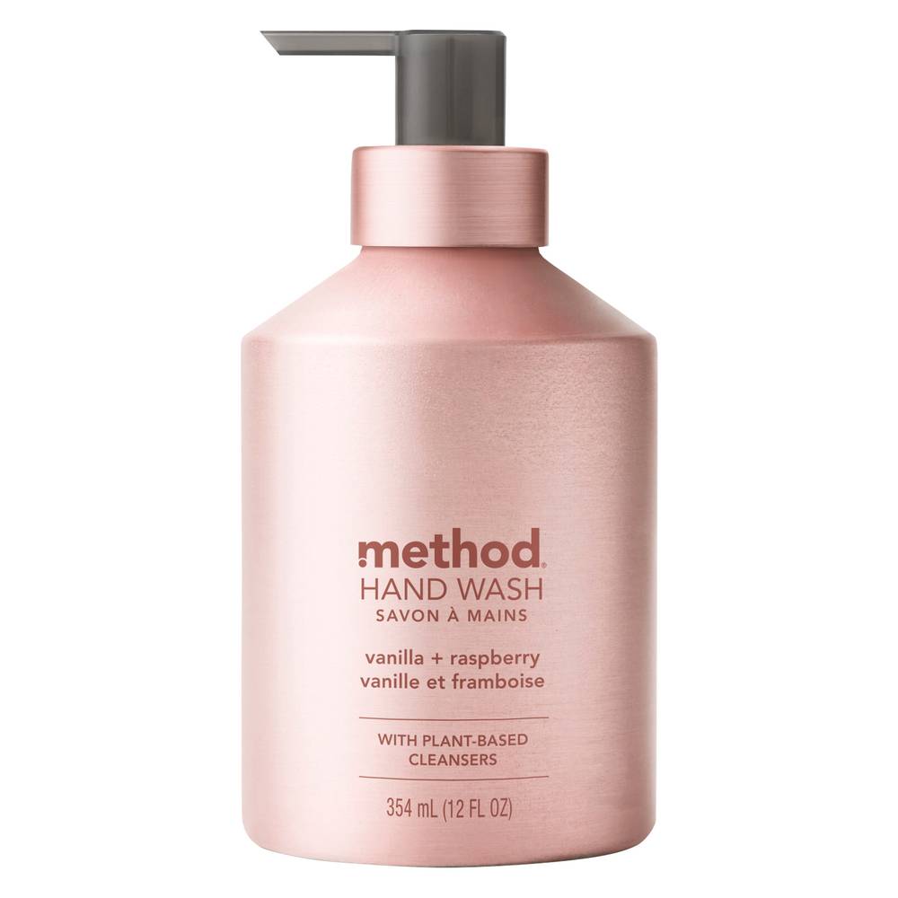 Method Premium Gel Hand Wash, Vanilla + Raspberry