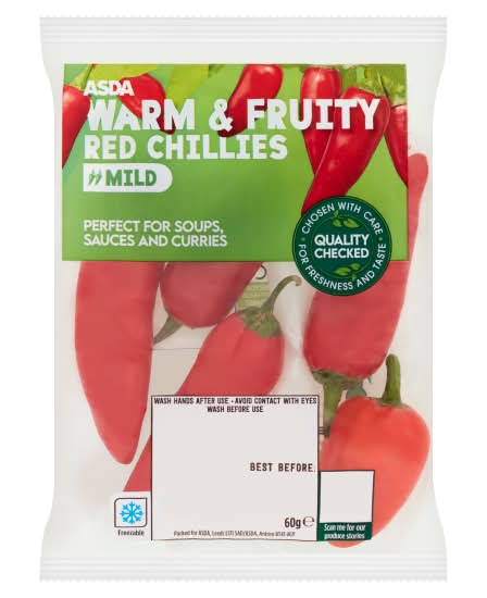 ASDA Warm & Fruity Red Chillies (60g)