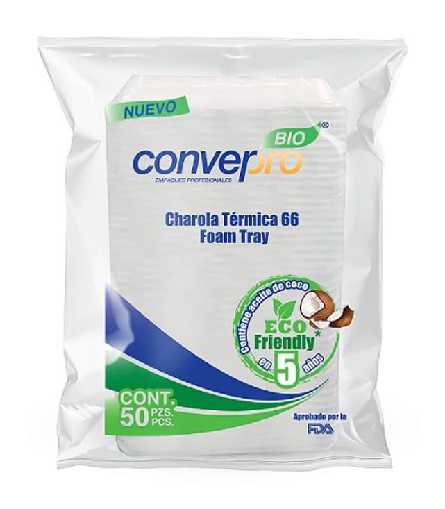Converpro · Charola térmica ecológica no.66 (120 g)