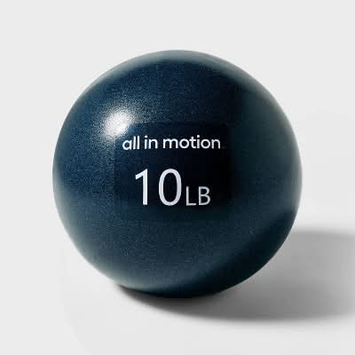 All In Motion Medicine Ball, Blue (10 lbs)