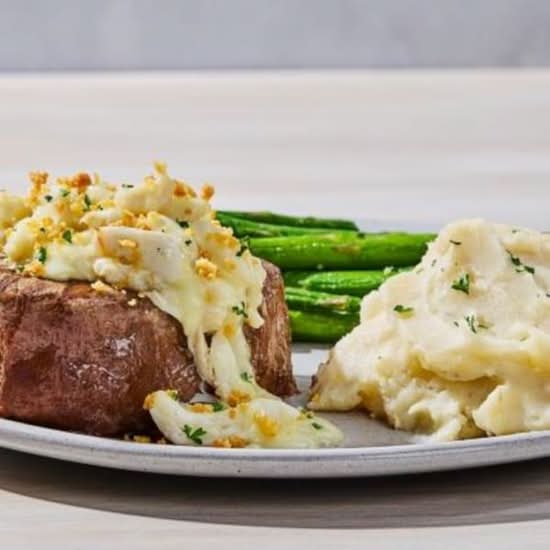 New! Steak or Salmon Oscar**