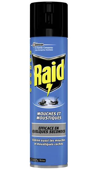 Insecticide mouches/moustiques RAID - la bombe de 400 ml