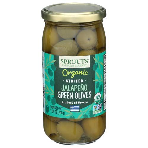 Sprouts Organic Jalapeno Stuffed Green Olives