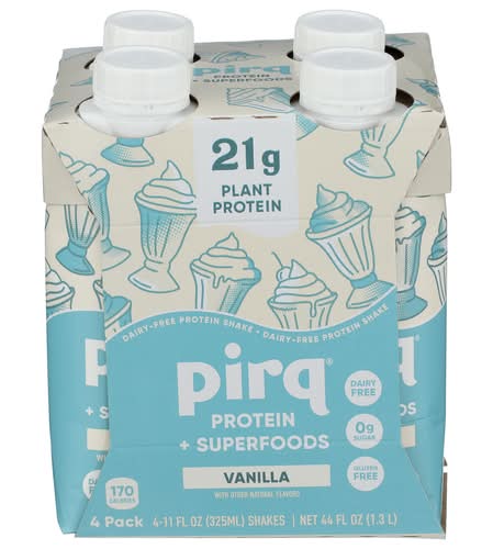Pirq Golden Vanilla Plant Protein Shakes 4 Pack