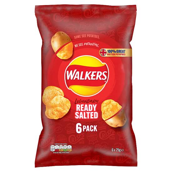 Walker's Multipack Crisps (ready salted)