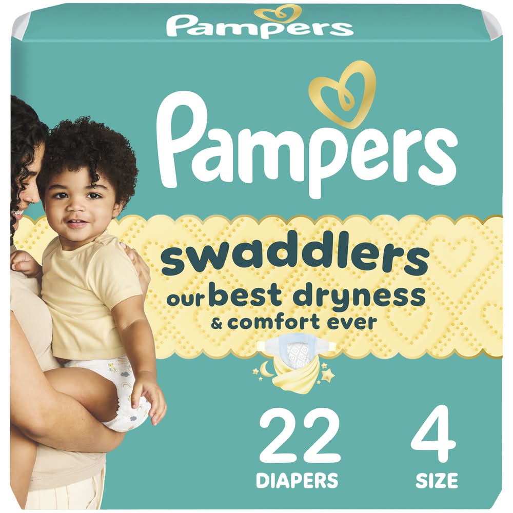 Pampers Swaddlers Active Baby Diapers, Stage 4 (22 ct)