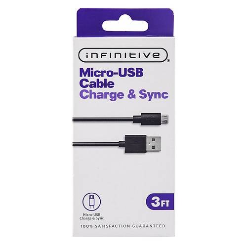 Infinitive Micro-USB Charge and Sync 3ft - 1.0 ea