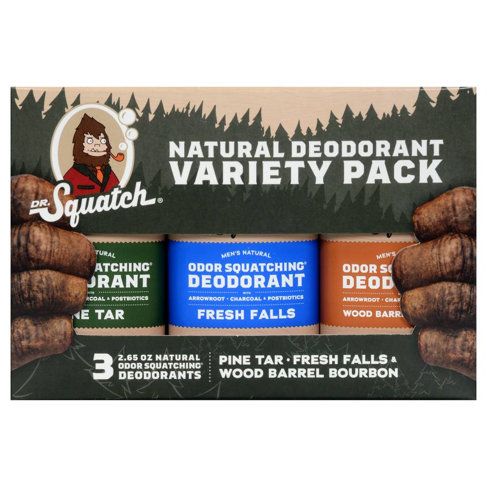 Dr. Squatch Natural Deodorant Variety pack (3 ct, 2.65oz) (assorted )