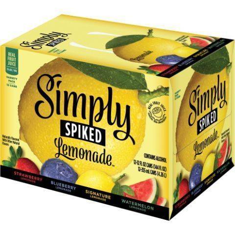 Simply Spiked Lemonade Variety 12 Pack 12 oz Slim Can