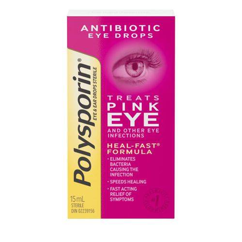 Polysporin Antibiotic Eye & Ear Drops (15 ml)