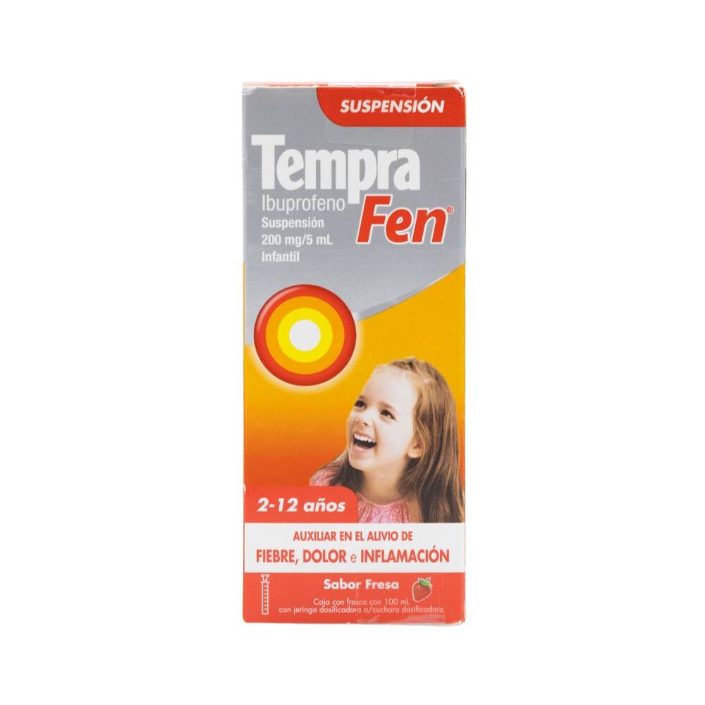 Tempra ibuprofeno infantil fen suspensión sabor fresa (1 pieza)