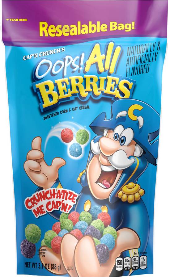 Cap'n Crunch Oops! All Berries Cereal
