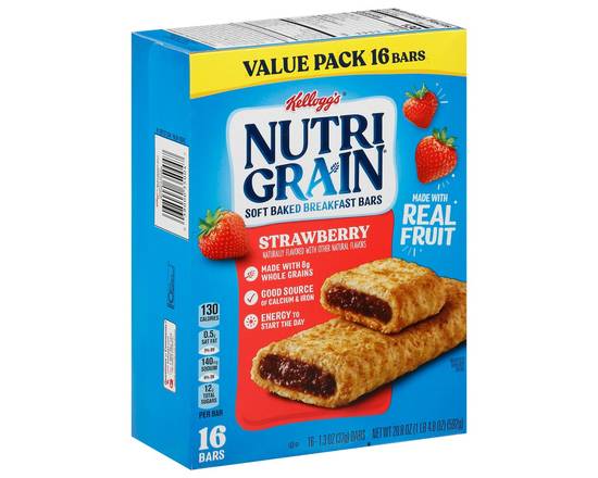 Kellogg's · Nutri-Grain Strawberry Soft Baked Breakfast Bars (16 ct)