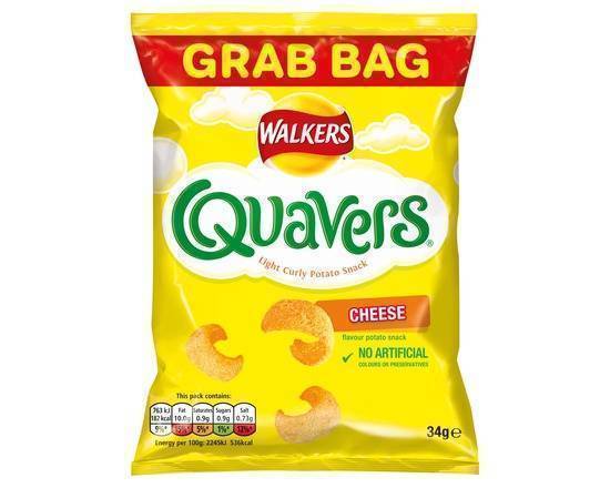 Walkers Quavers Cheese Snacks Crisps 34g