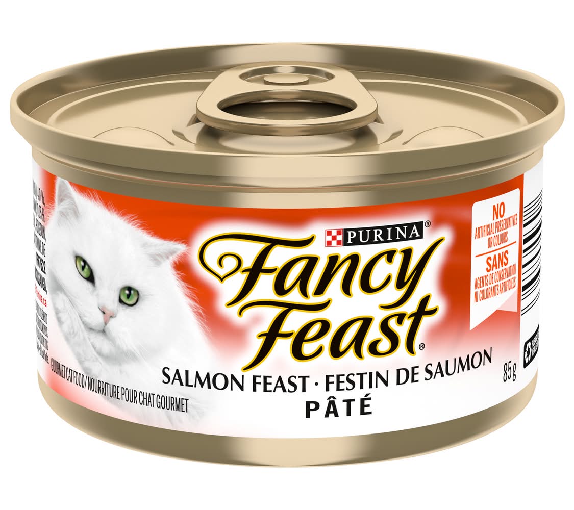 Fancy feast nourriture humide pour chats pâté festin de saumon (85 g) - salmon feast wet food (85 g)