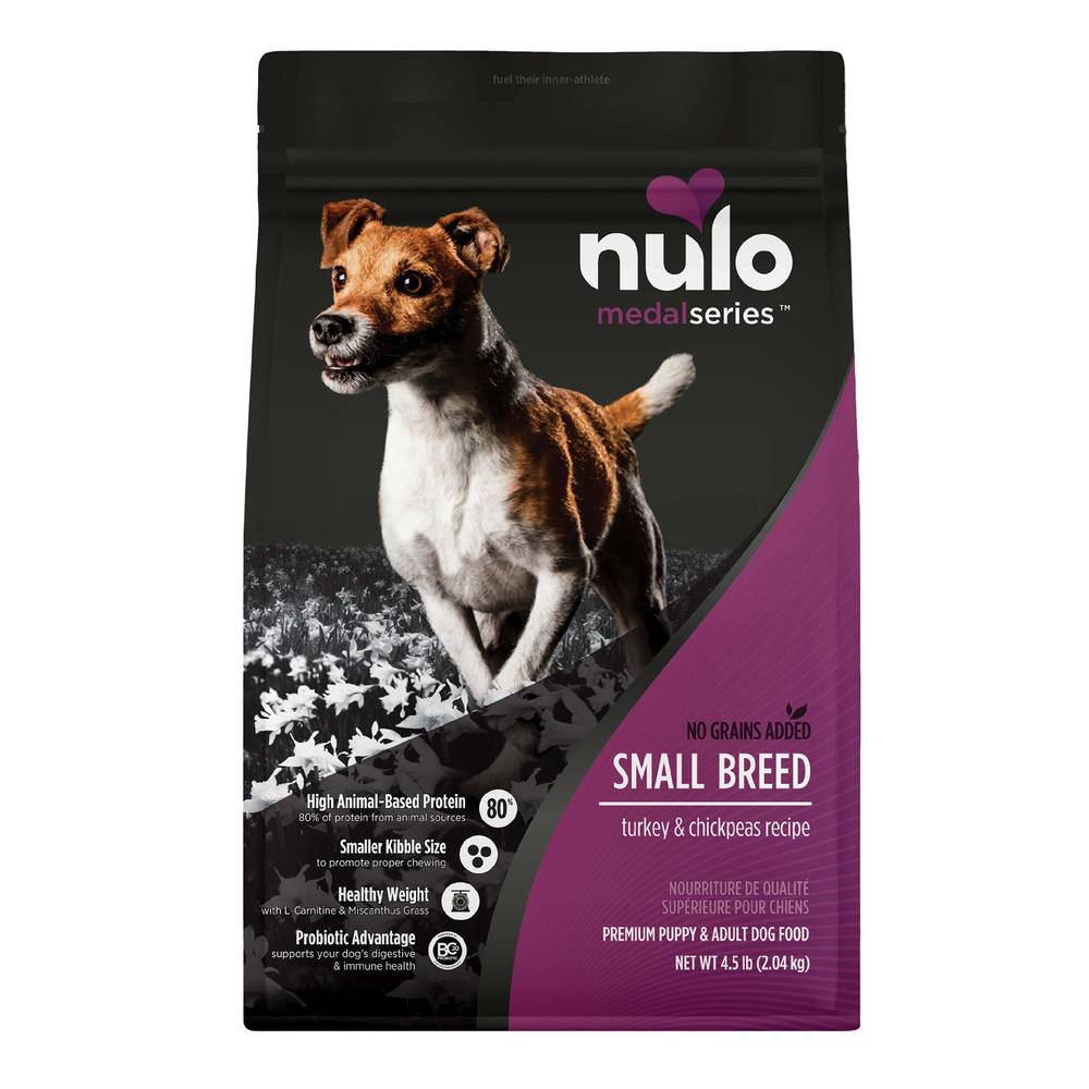 Nulo MedalSeries Small Breed Adult Dry Dog Food - Turkey (Flavor: Turkey, Size: 4.5 Lb)