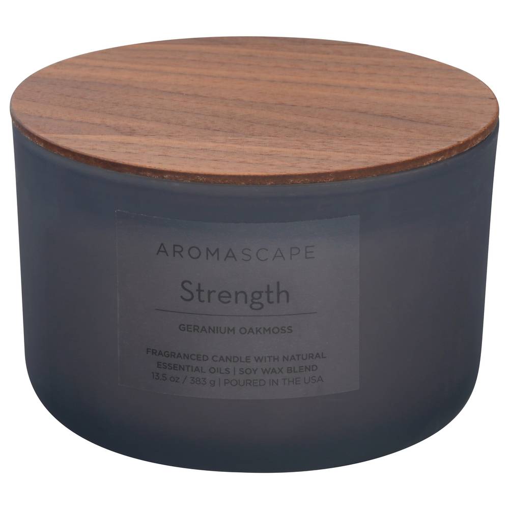 Aromascape Strength Geranium Oakmoss Candle (1 candle)