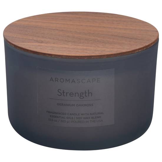 Aromascape Strength Geranium Oakmoss Candle (1 candle)