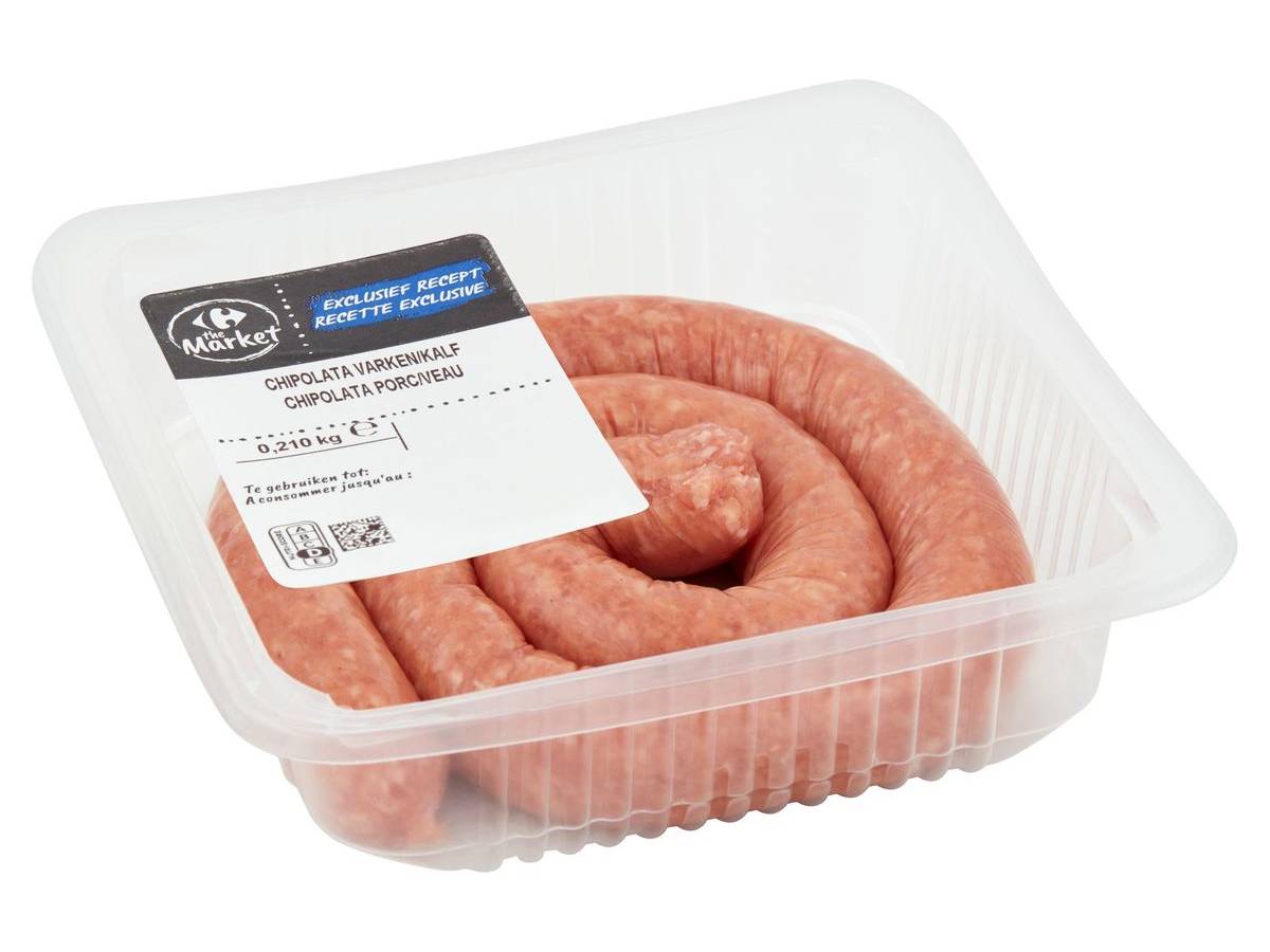 Carrefour The Market Chipolata Porc/Veau 0.210 kg