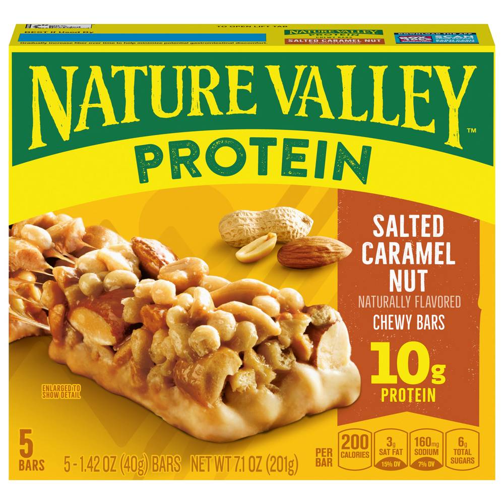 Nature Valley Protein Salted Caramel Nut Chewy Bars (5 ct)