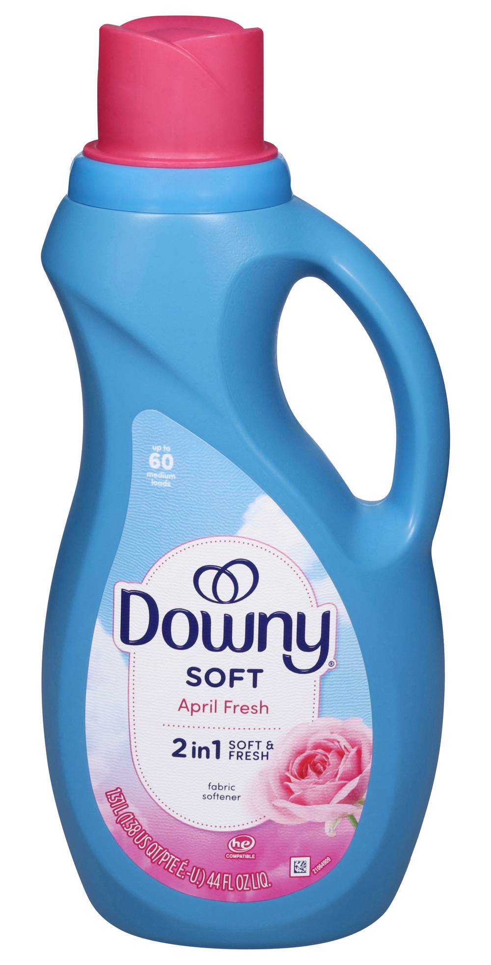 Downy 2 In 1 Soft & Fresh Fabric Softener (44 fl oz)