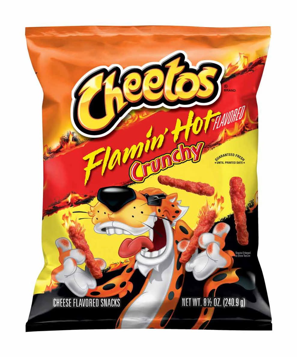 Cheetos Crunchy Flamin' Hot Cheese Flavored Snacks 8 1/2 Oz