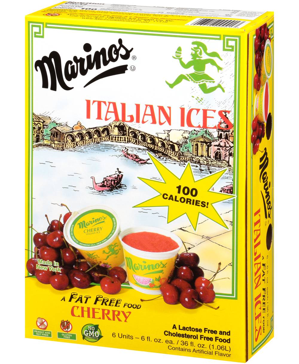 Marinos Cherry Italian Ice (36 fl oz)
