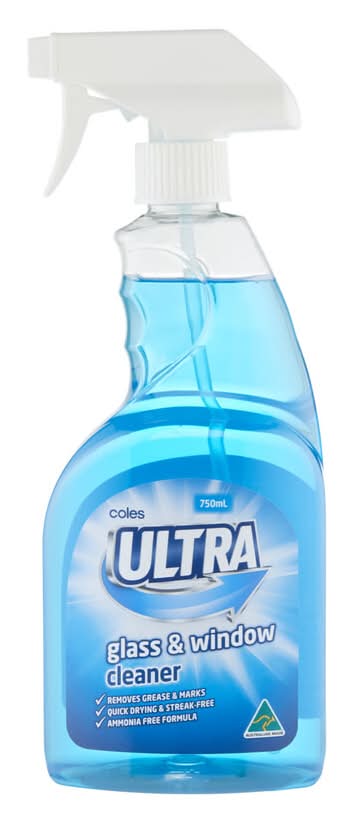 Coles Ultra Glass & Window Cleaner (750mL)