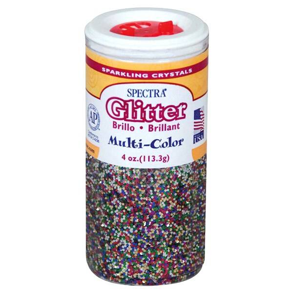 Spectra Glitter, Multi-Color, 4 Oz., 1 Jar