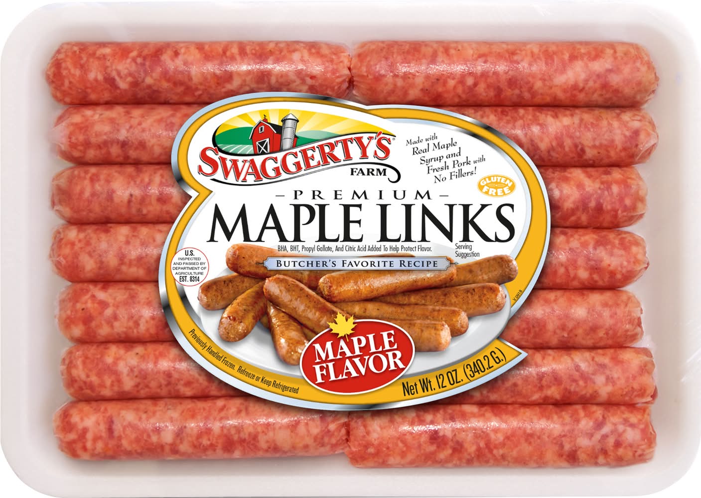 Swaggerty's Premium Maple Flavor Sausage Links (12 oz)