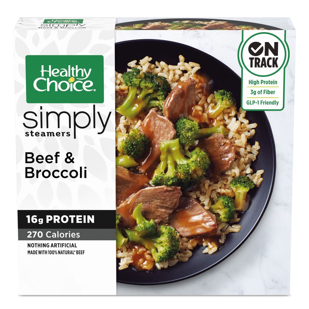 Healthy Choice Simply Steamers Beef & Broccoli With Rice in Soy Sauce Meal (10 oz)